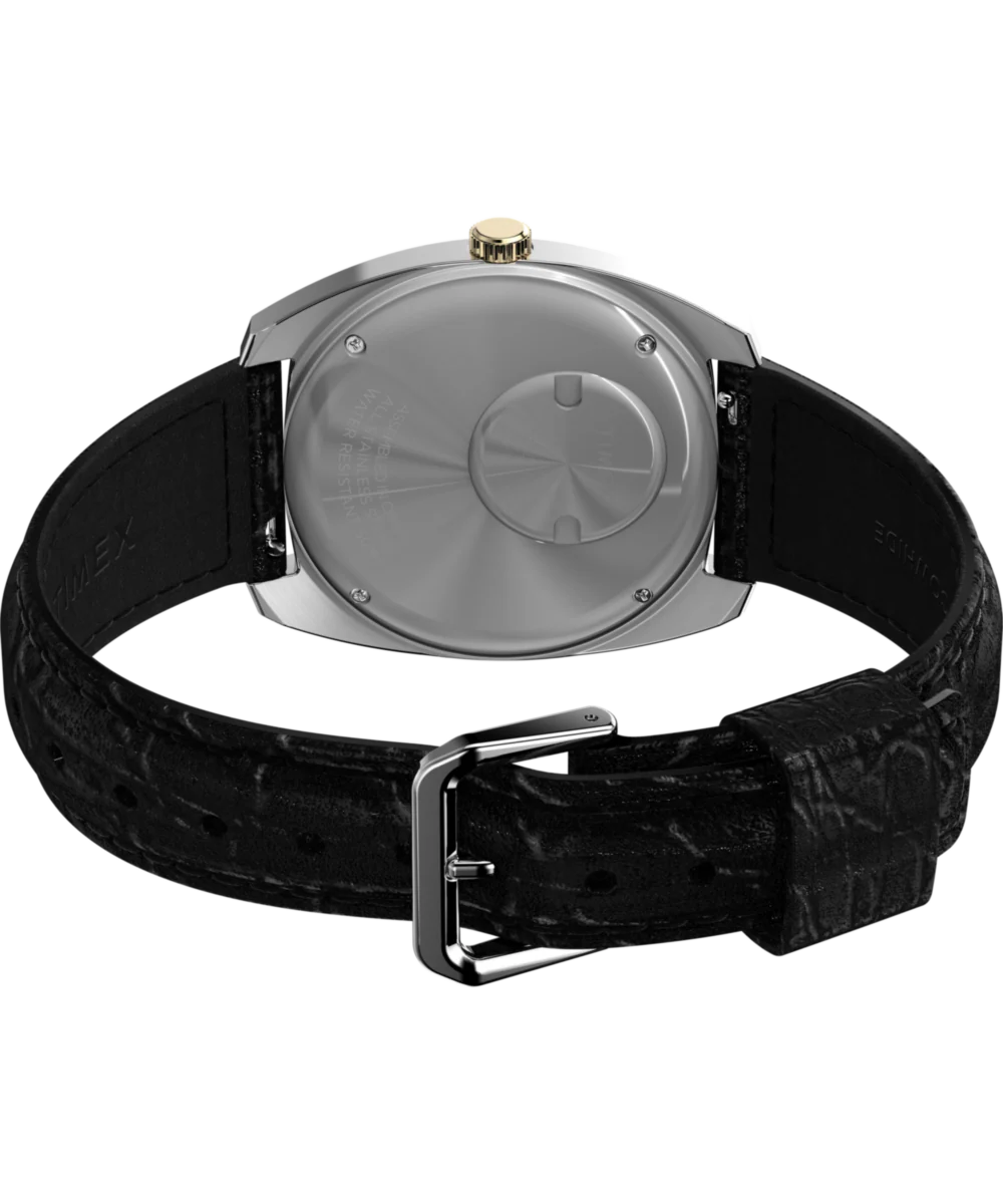 Q Timex® 1978 Day/Date 37.5mm Leather Strap Watch - Image 6