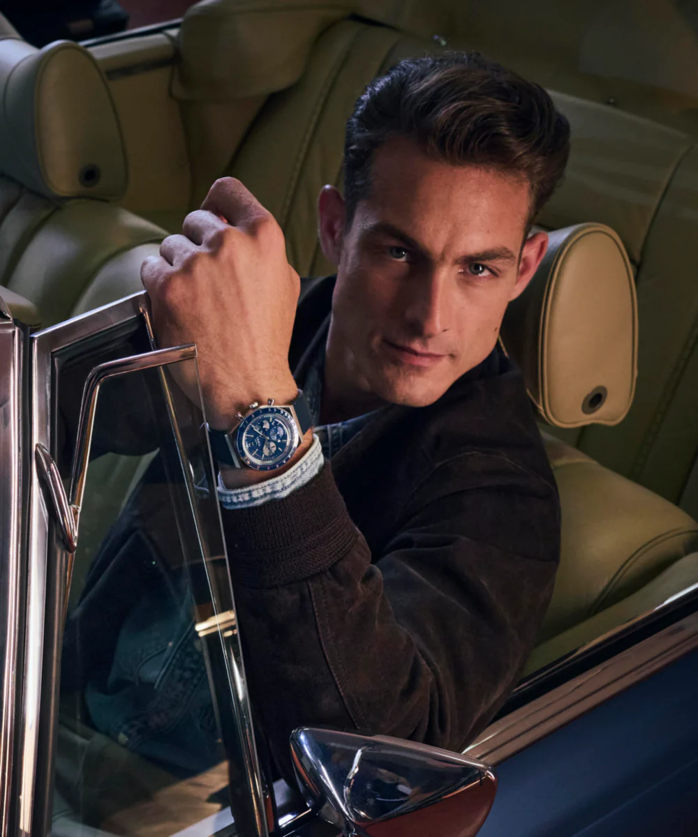 Q Timex® Chronograph 40mm Leather Strap Watch - Image 11