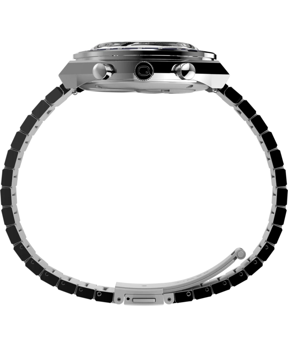 Q Timex® Chronograph 40mm Stainless Steel Bracelet Watch - Image 4