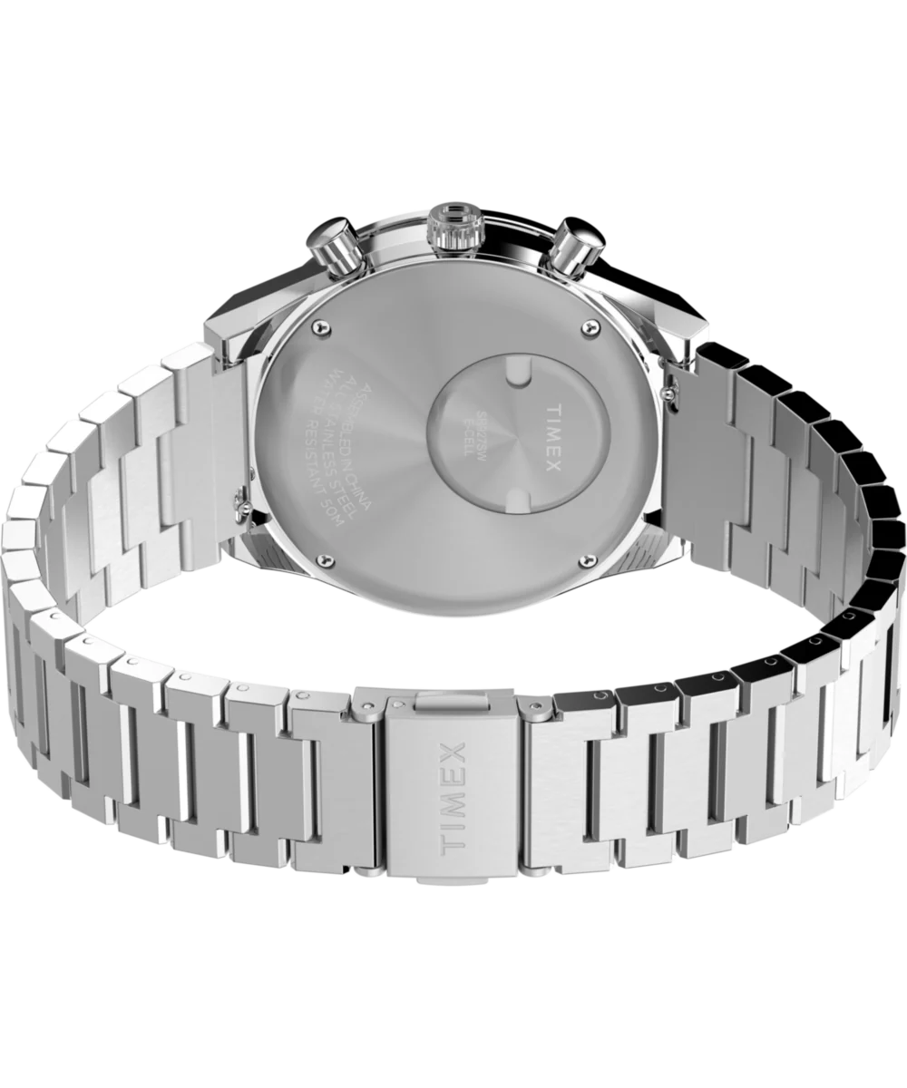 Q Timex® Chronograph 40mm Stainless Steel Bracelet Watch - Image 7