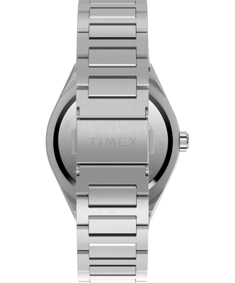 Q Timex® Continental GMT 39mm Stainless Steel Bracelet Watch - Image 4