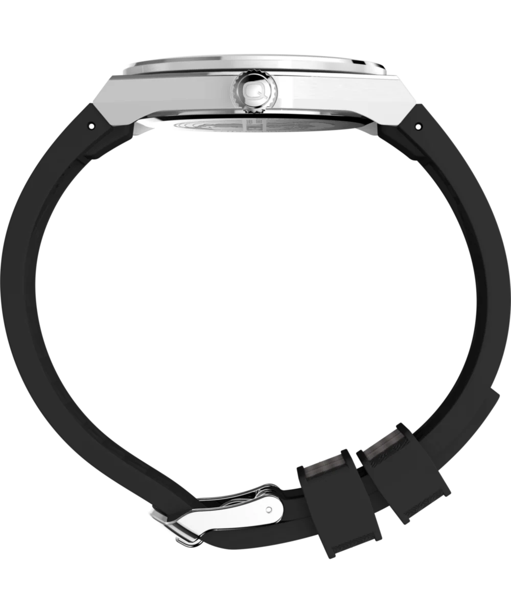 Q Timex® Continental GMT 39mm Synthetic Rubber Strap Watch - Image 3