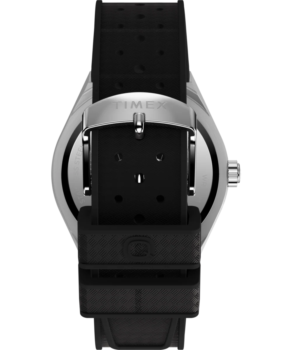 Q Timex® Continental GMT 39mm Synthetic Rubber Strap Watch - Image 4