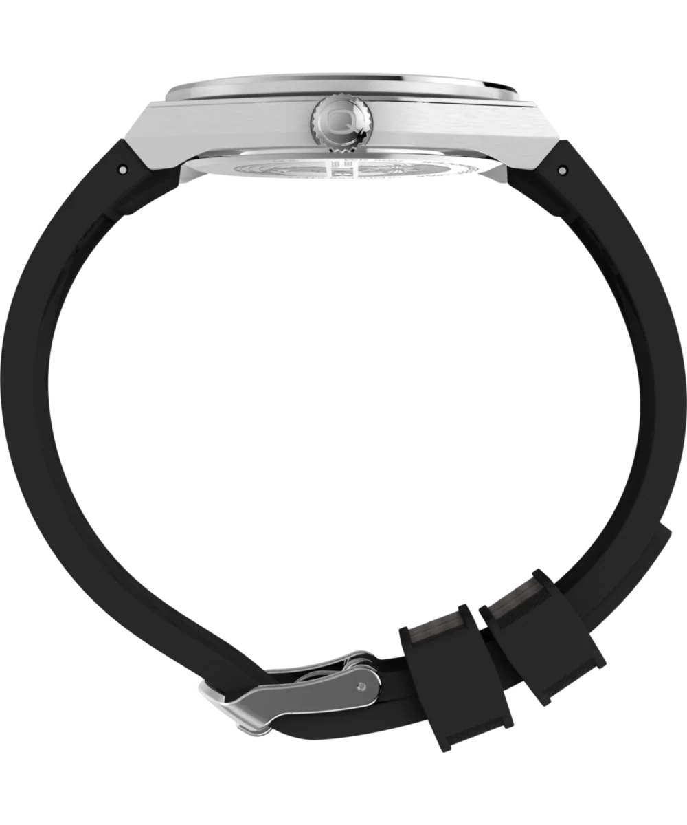 Q Timex Continental GMT 39mm Synthetic Rubber Watch - Image 2
