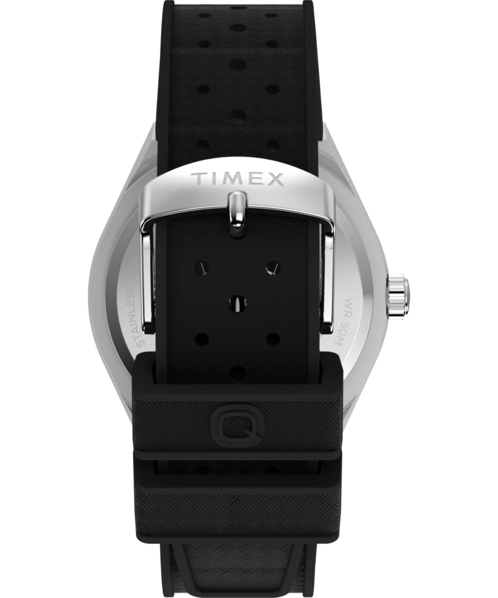 Q Timex Continental GMT 39mm Synthetic Rubber Watch - Image 3