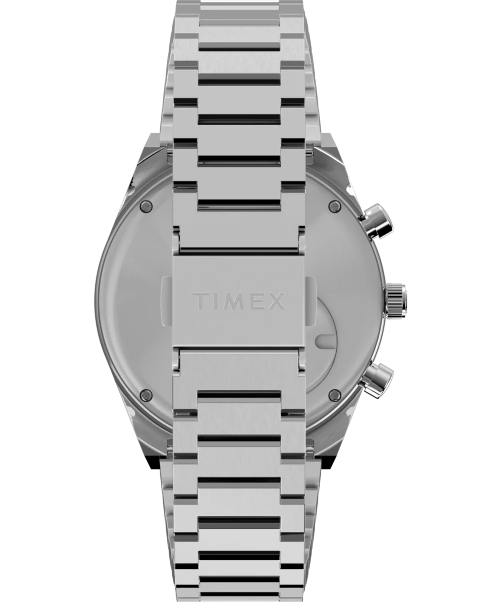 Q Timex® Falcon Eye Chronograph 40mm Stainless Steel Bracelet Watch - Image 3