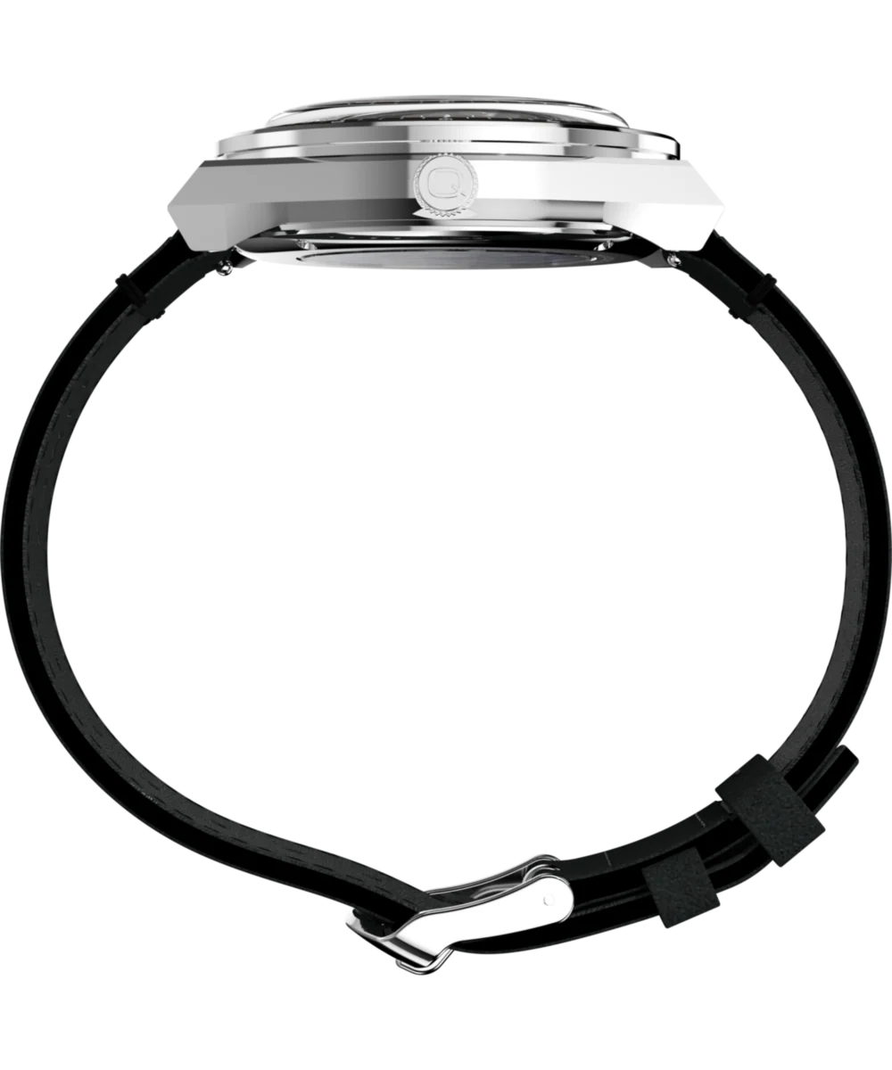 Q Timex NASA 40mm Leather Strap Watch - Image 3