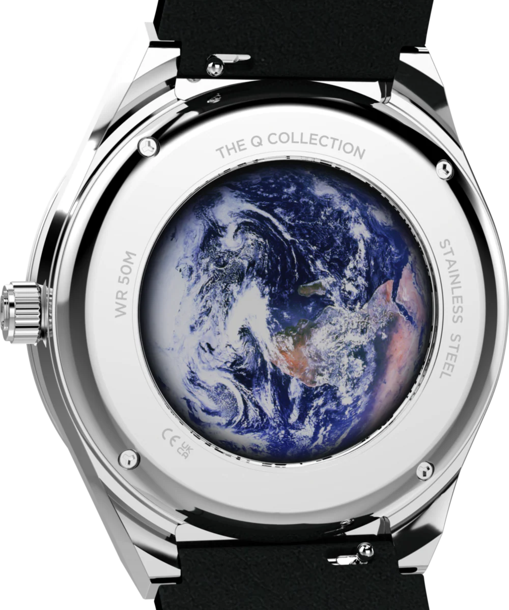 Q Timex NASA 40mm Leather Strap Watch - Image 5