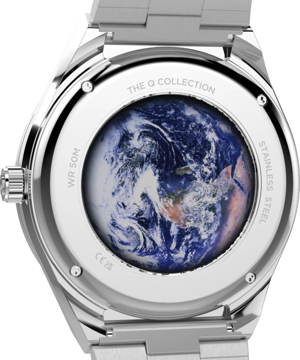 Q Timex NASA 40mm Stainless Steel Bracelet Watch - Image 5