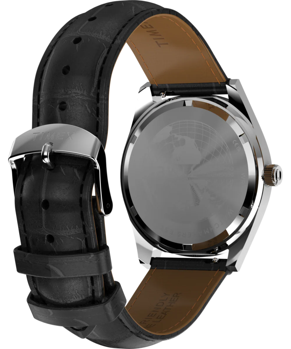 Q Timex Red Vega 1978 Reissue 38mm Leather Strap Watch - Image 5