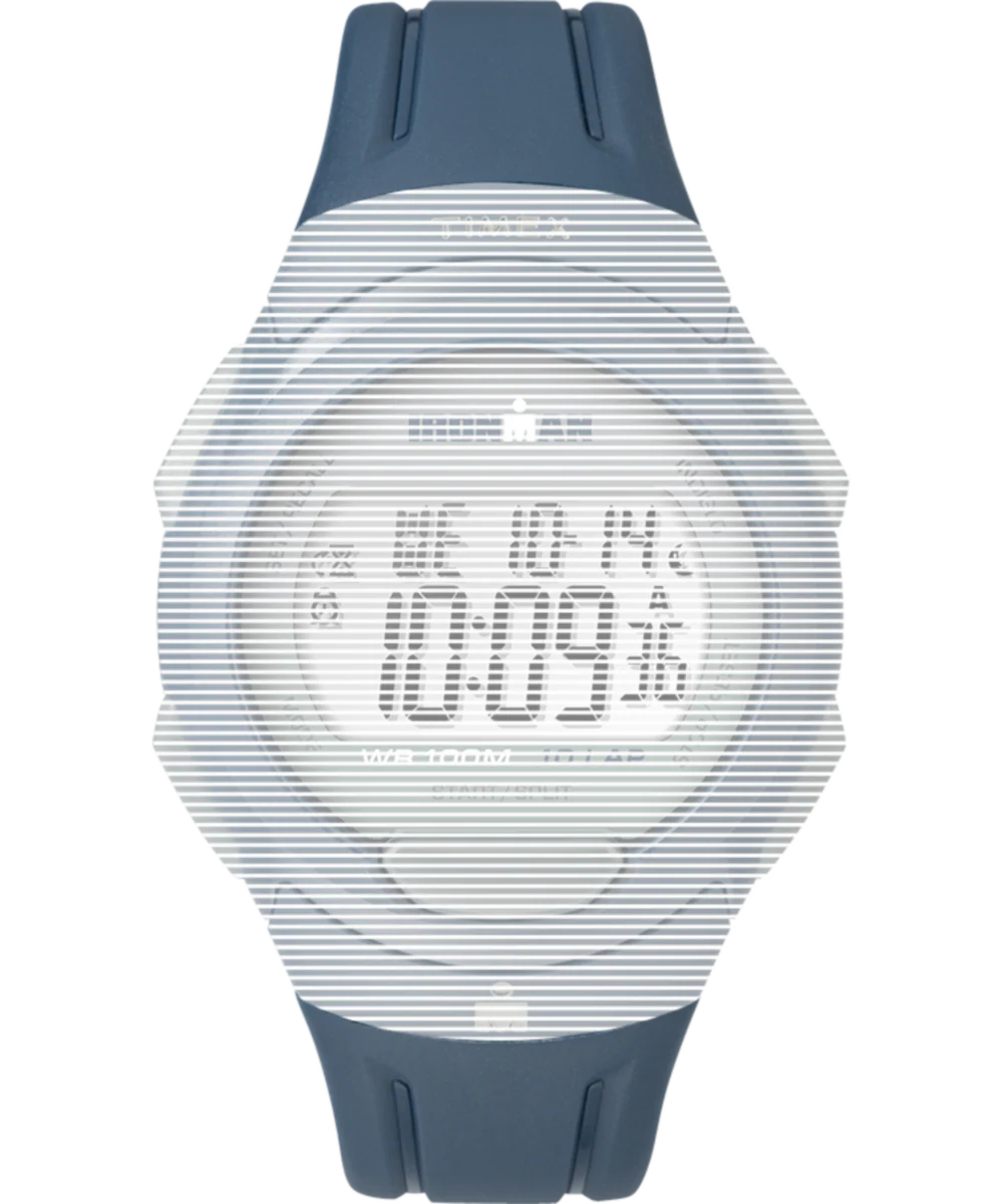 Replacement 16mm Blue Matte Resin Strap for Ironman® Essential 10 Full-Size