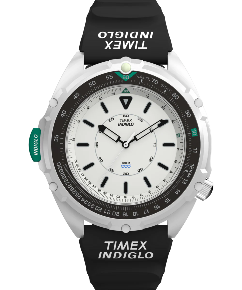 Timex 1995 Intrepid Reissue 46mm Synthetic Rubber Strap Watch