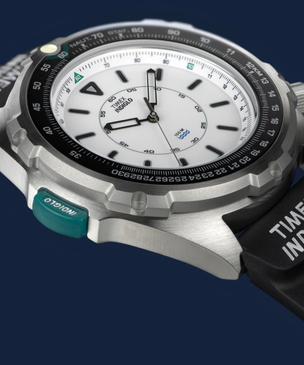 Timex 1995 Intrepid Reissue 46mm Synthetic Rubber Strap Watch - Image 6