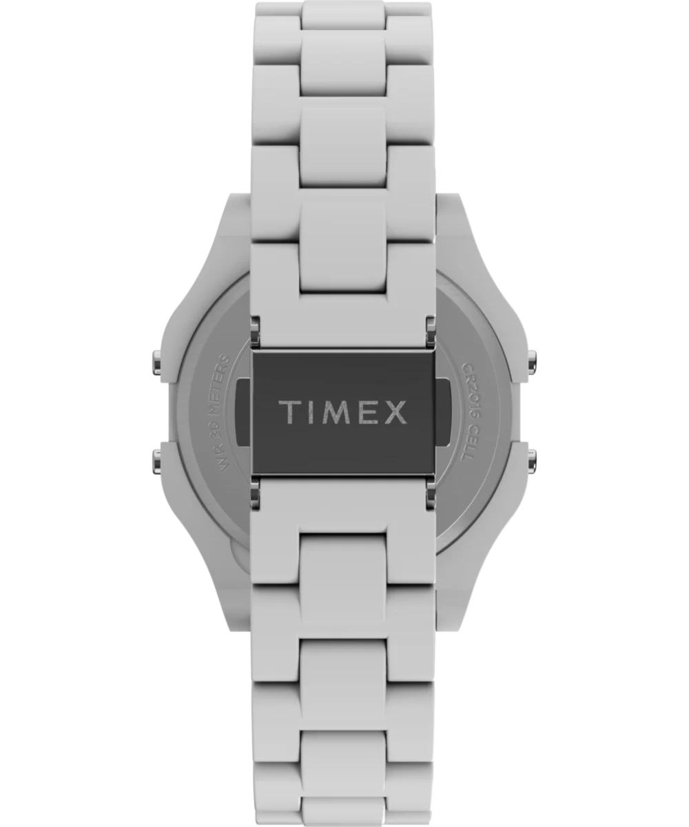 Timex 80 36mm Glossy White Resin Bracelet Watch - Image 3