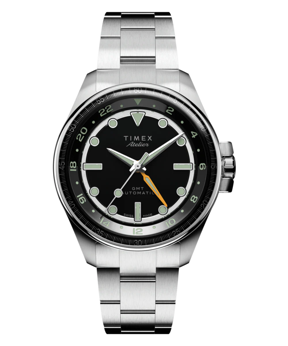 Timex Atelier GMT24 M1a 40mm Swiss Made Automatic Stainless Steel Bracelet