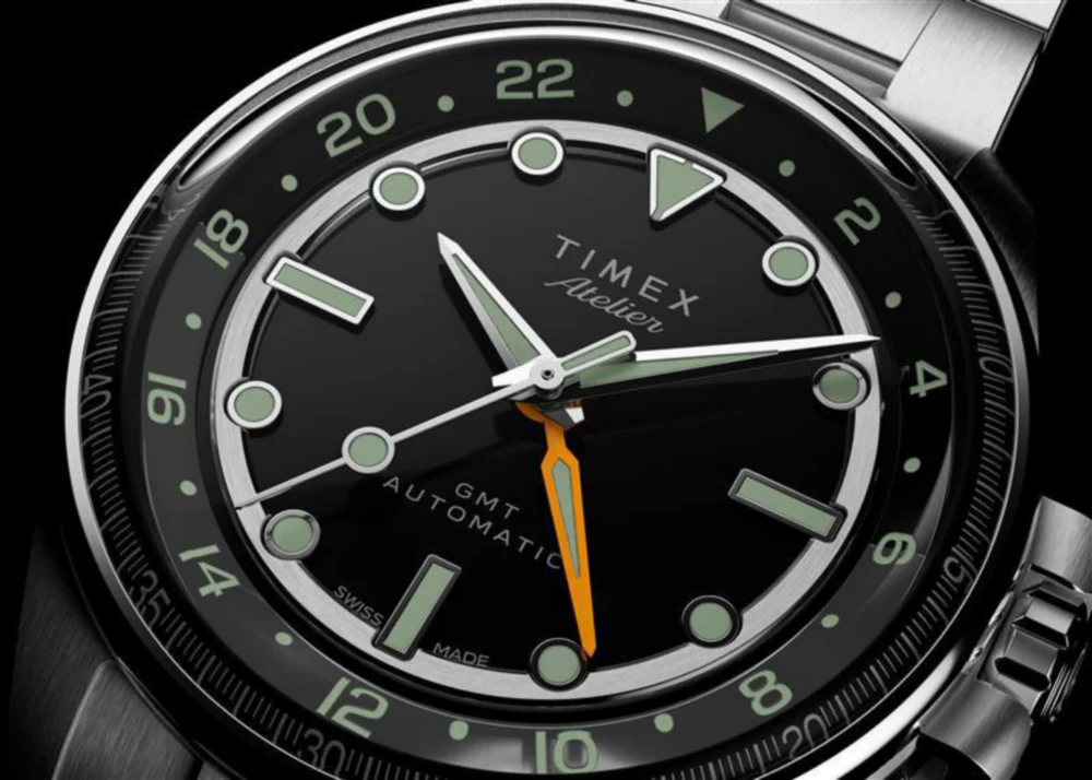 Timex Atelier GMT24 M1a 40mm Swiss Made Automatic Stainless Steel Bracelet - Image 5