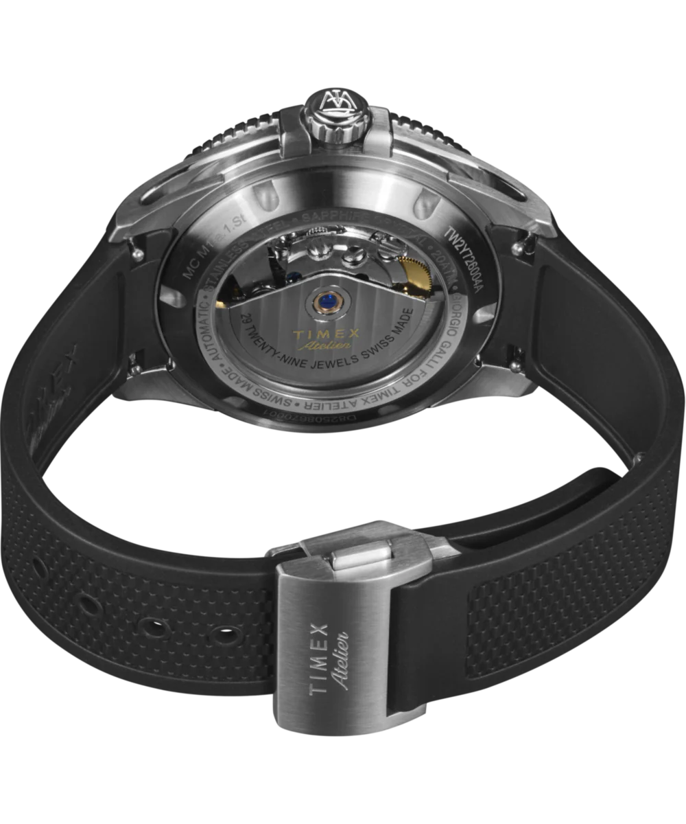 Timex Atelier Marine M1a 41mm Swiss Made Automatic NBR Synthetic Rubber Strap - Image 4