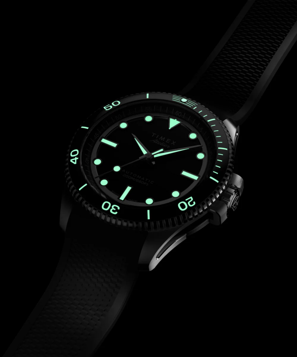 Timex Atelier Marine M1a 41mm Swiss Made Automatic NBR Synthetic Rubber Strap - Image 5