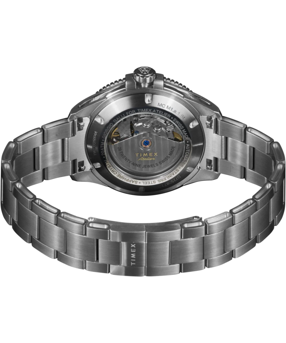 Timex Atelier Marine M1a 41mm Swiss Made Automatic Stainless Steel Bracelet - Image 4