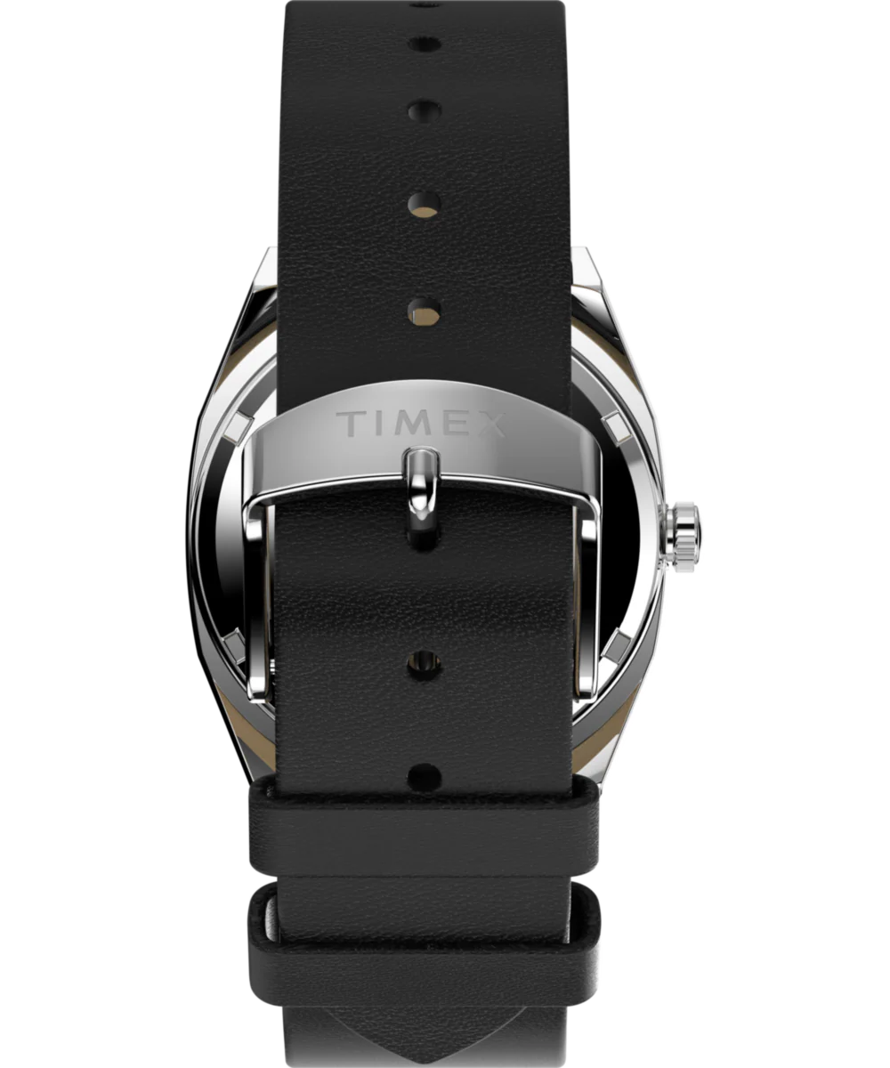 Timex® Automatic 1983 E Line 34mm Leather Strap Watch - Image 4