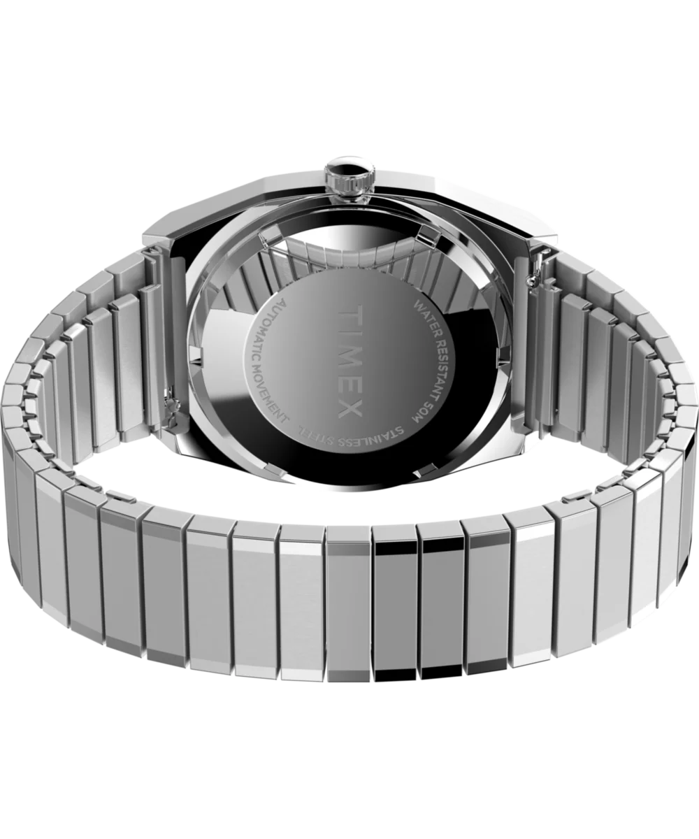 Timex® Automatic 1983 E Line 34mm Stainless Steel Expansion Band Watch - Image 5