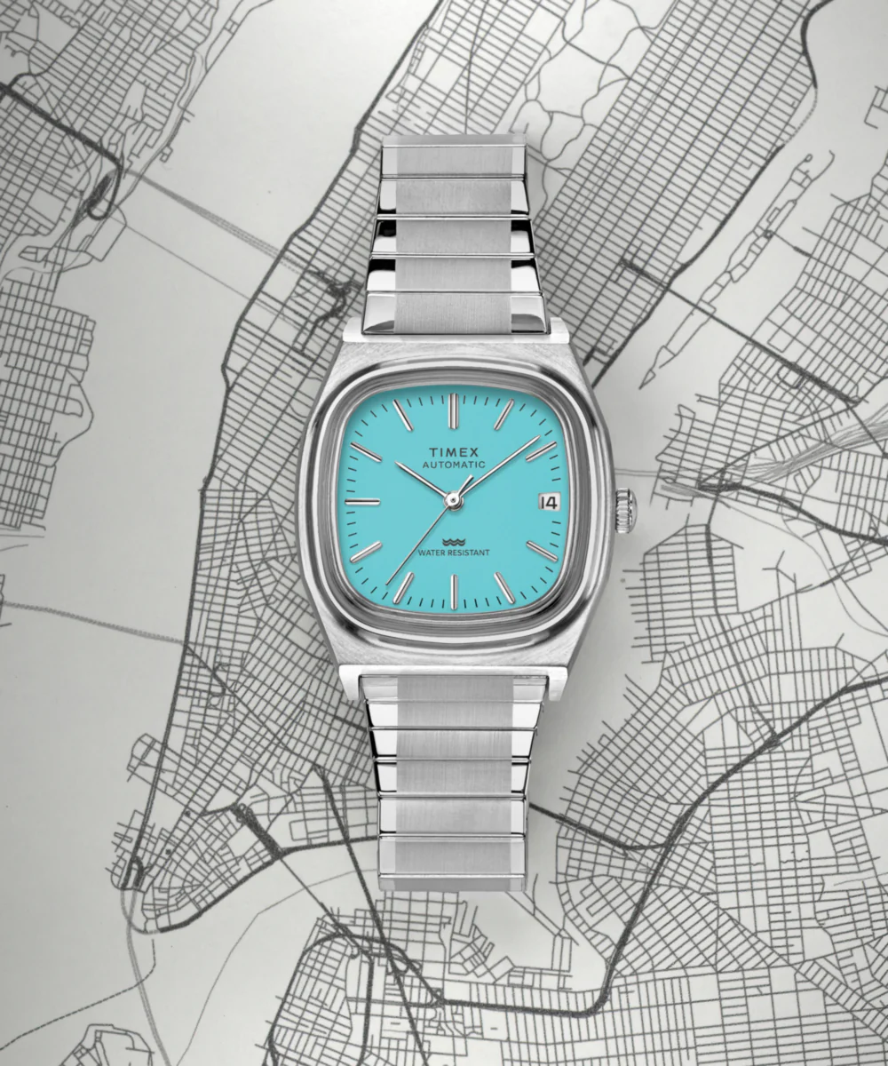 Timex® Automatic 1983 E Line 34mm Stainless Steel Expansion Band Watch - Image 6