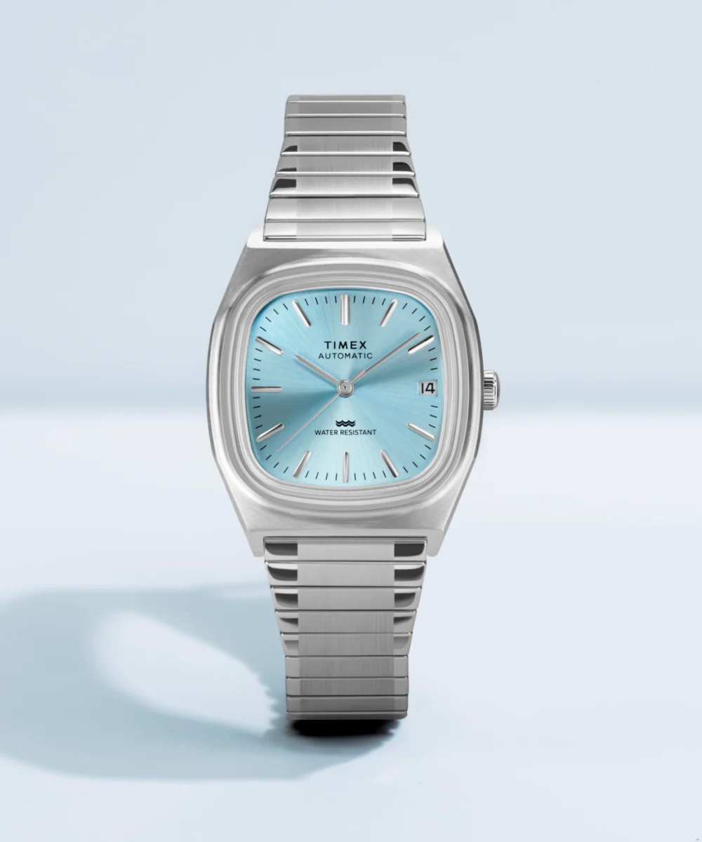 Timex® Automatic 1983 E Line 34mm Stainless Steel Expansion Band Watch - Image 8