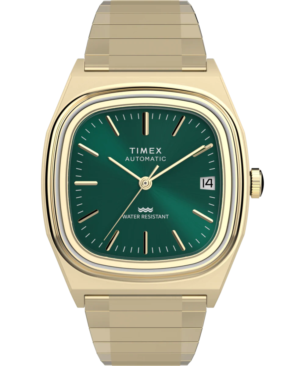 Timex® Automatic 1983 E Line 34mm Stainless Steel Expansion Band Watch
