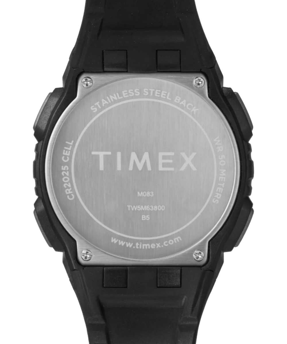Timex Digital 43mm Resin Strap Watch - Image 4