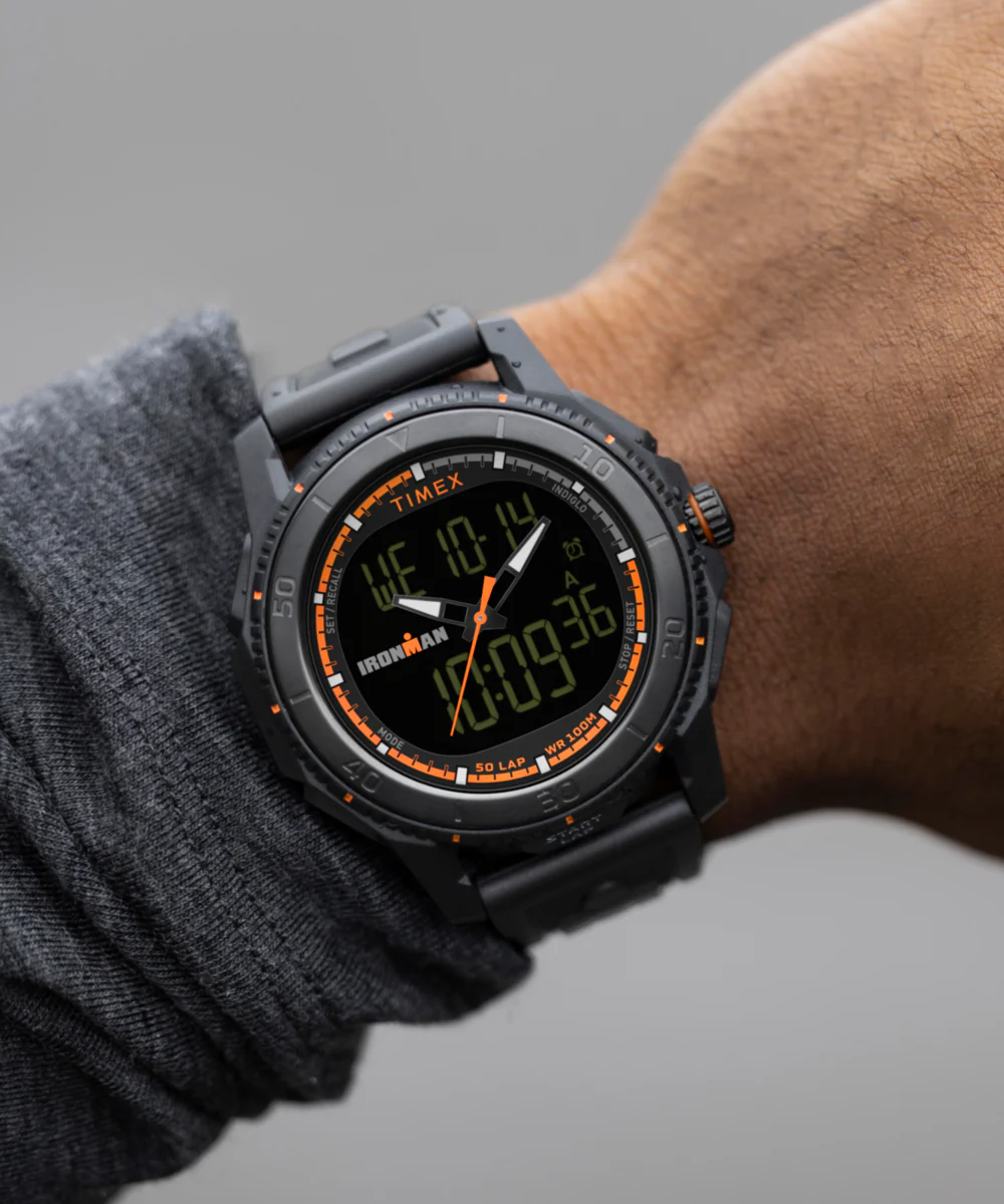 TIMEX® IRONMAN® Adrenaline Ana-digi 46.5mm PU Strap Watch  - Image 4