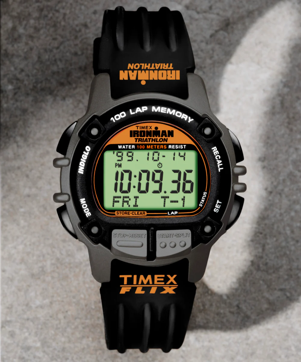 TIMEX® IRONMAN® Flix 100 Lap 42mm PU Strap Watch - Image 9
