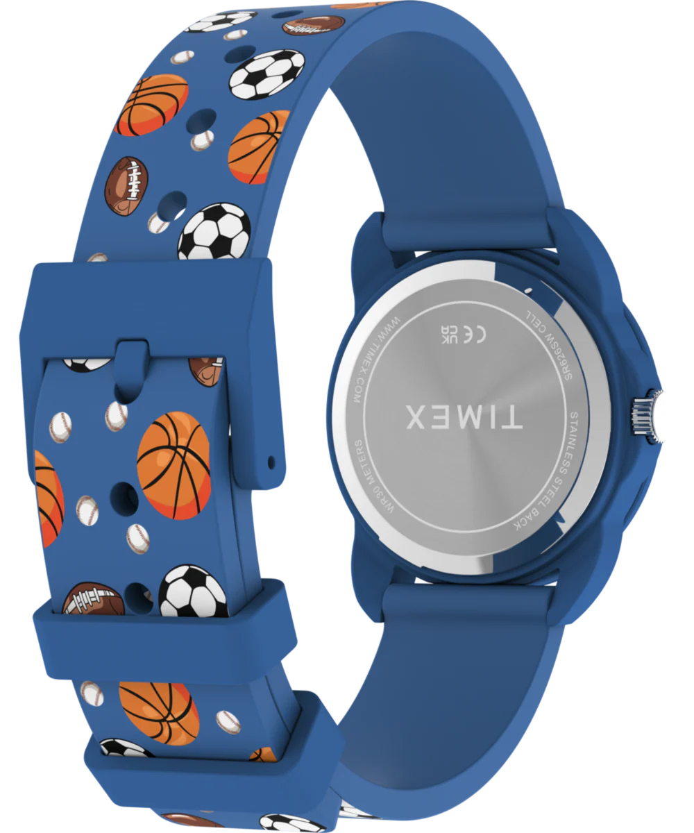Timex Kids Time Teacher 30mm Silicone Strap Watch - Image 5