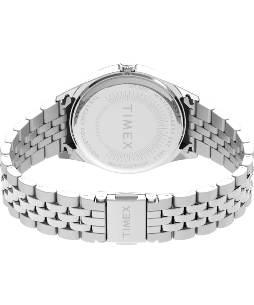 Timex Legacy Day and Date 36mm Stainless Steel Bracelet Watch - Image 5