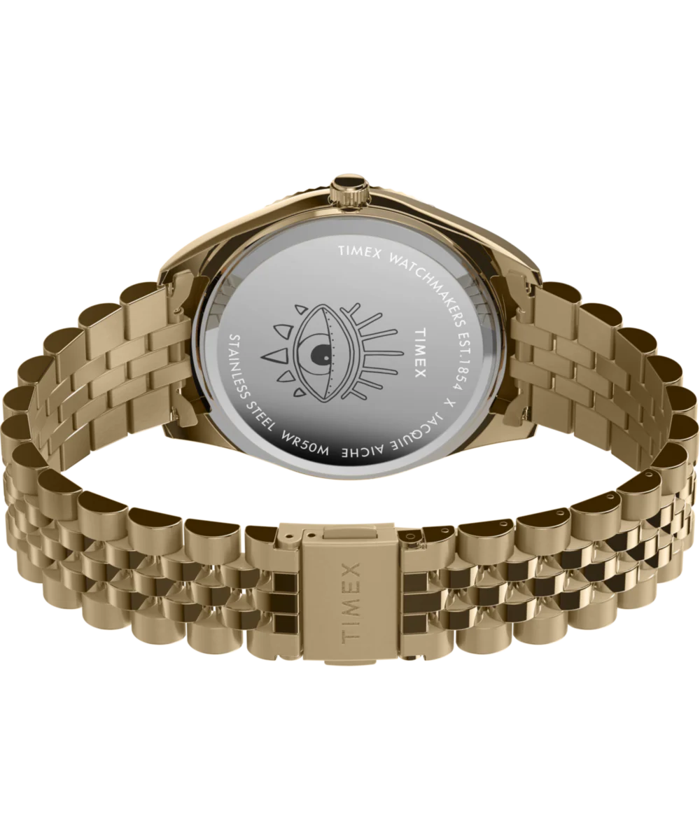 Timex Legacy x Jacquie Aiche Malachite Tribe Eye 36mm Watch - Image 5