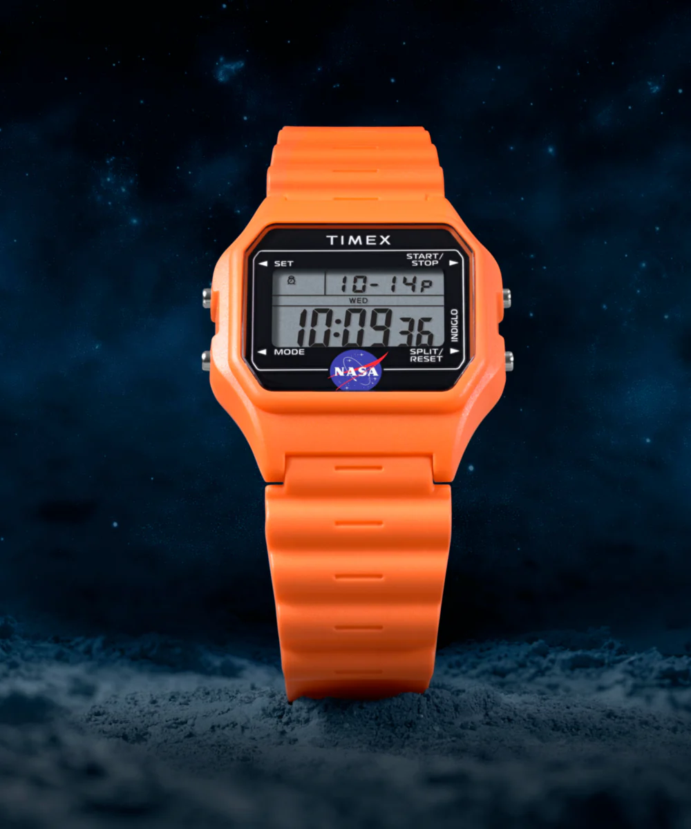 Timex Main Street NASA Artemis Digital 36mm Resin Strap Watch - Image 7