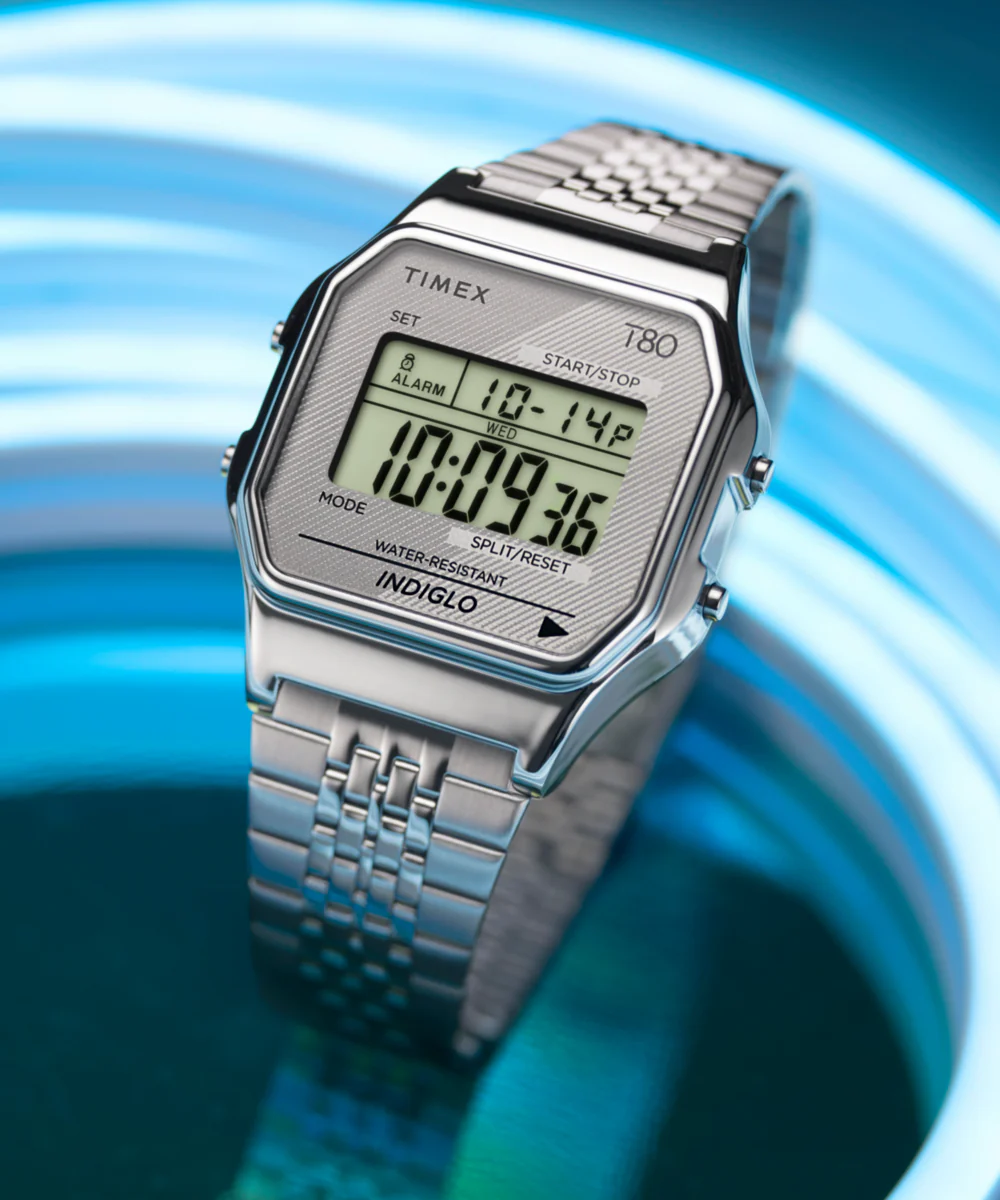 Timex T80 34mm Stainless Steel Bracelet Watch - Image 6