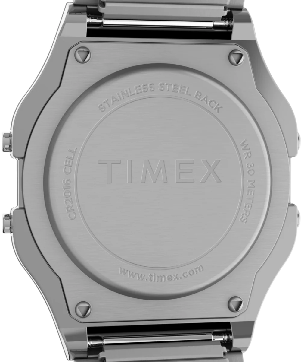Timex T80 34mm Stainless Steel Expansion Band Watch - Image 4