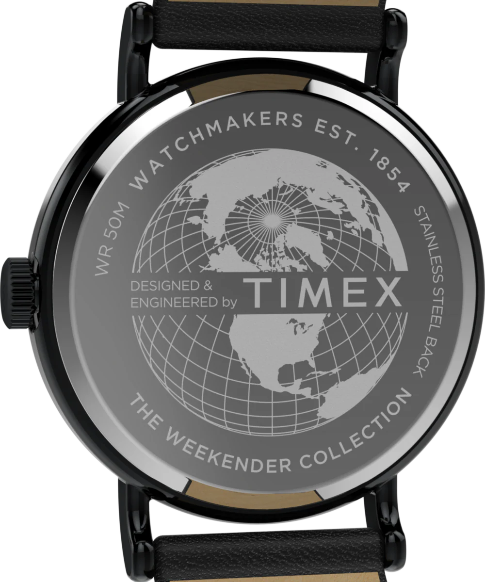 Timex Weekender Day of the Dead 40mm Leather Strap Watch - Image 5