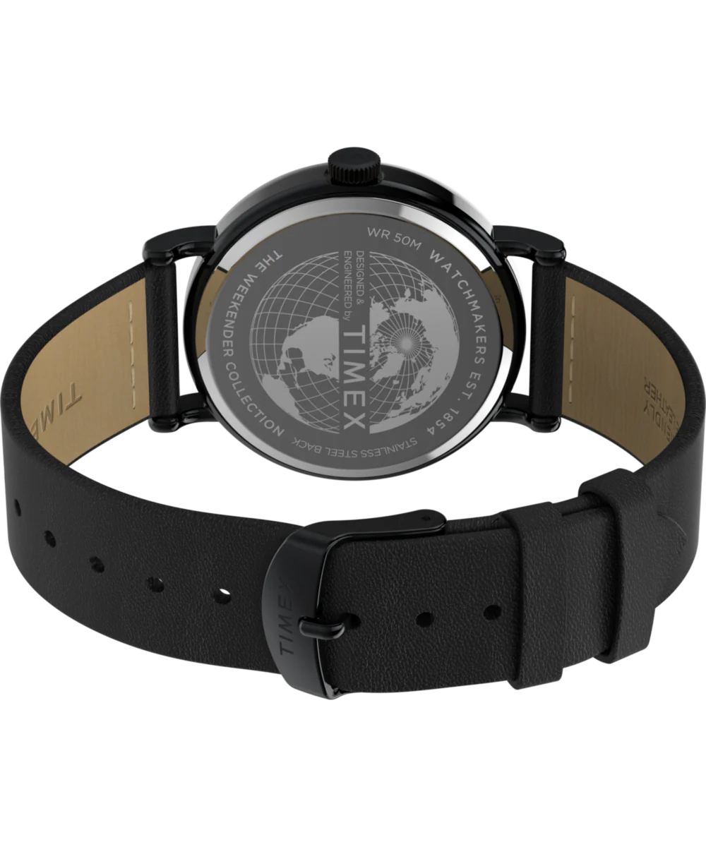 Timex Weekender Day of the Dead 40mm Leather Strap Watch - Image 6