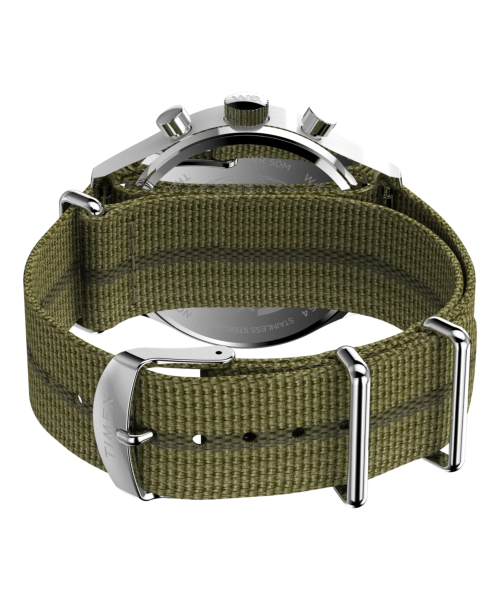 Timex Weekender New England Chronograph 40mm Eco-Conscious Fabric Strap Watch - Image 6