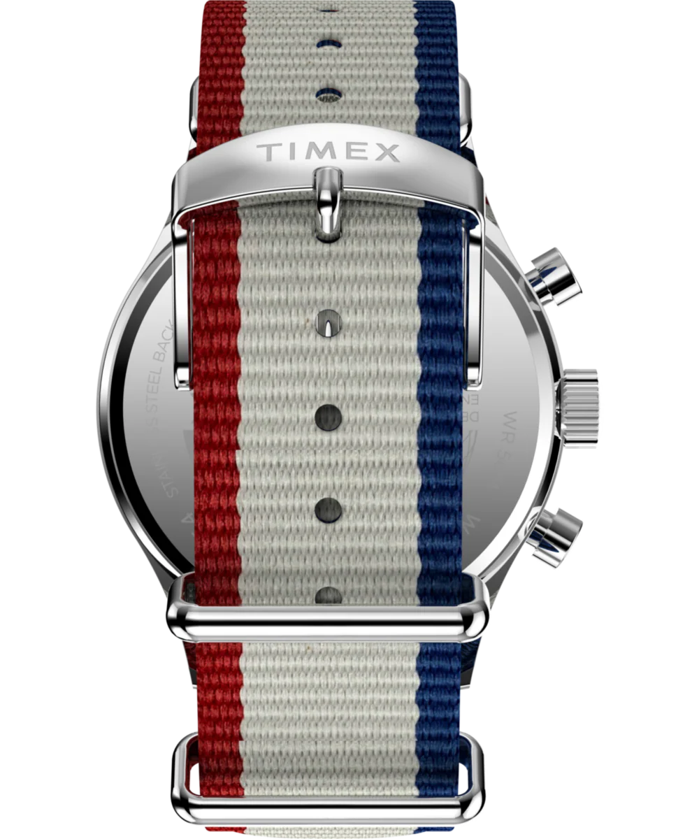 Timex Weekender New England Chronograph 40mm Eco-Conscious Fabric Strap Watch - Image 3