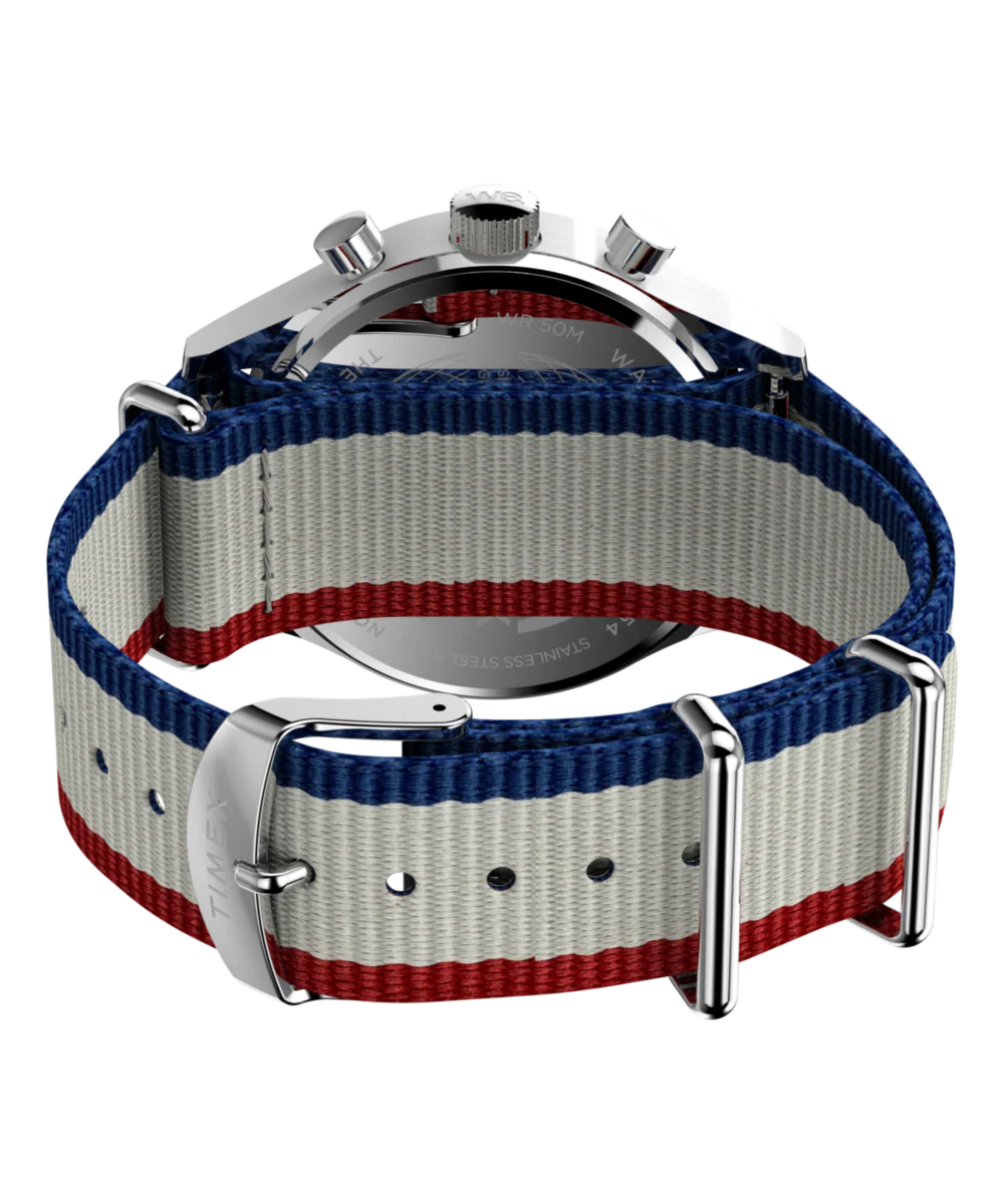 Timex Weekender New England Chronograph 40mm Eco-Conscious Fabric Strap Watch - Image 5