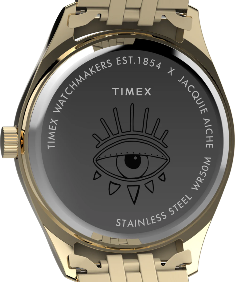 Timex x Jacquie Aiche Guiding Light 36mm Stainless Steel Bracelet Watch - Image 5