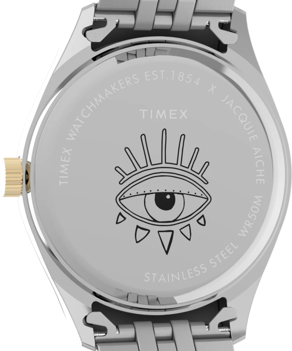 Timex x Jacquie Aiche Musings 36mm Stainless Steel Bracelet Watch - Image 4