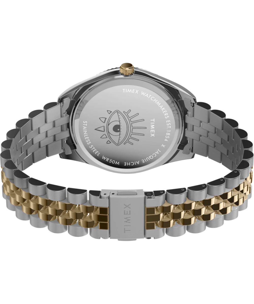 Timex x Jacquie Aiche Musings 36mm Stainless Steel Bracelet Watch - Image 5