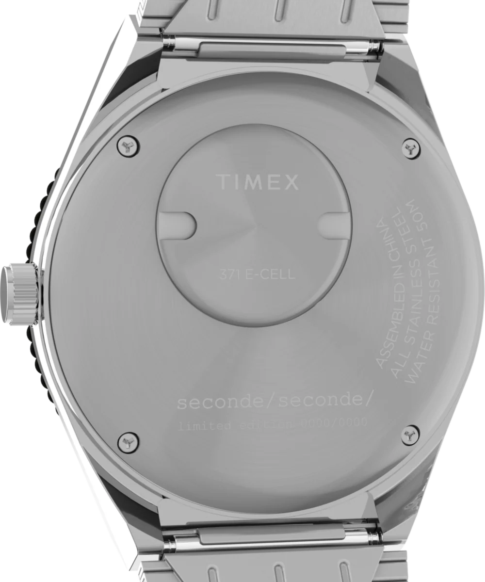 Timex x seconde/seconde/ 38mm Stainless Steel Bracelet Watch - Image 4