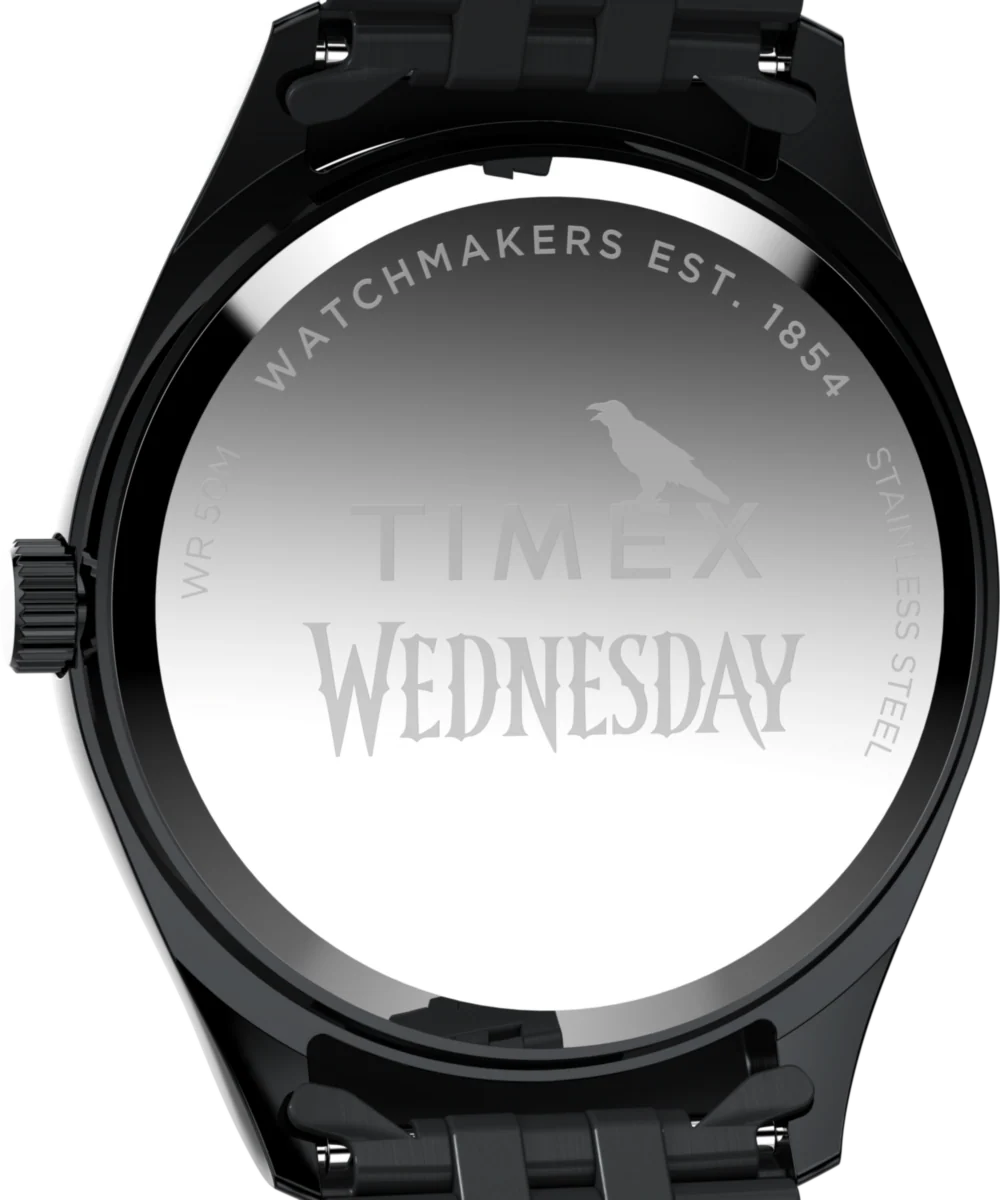 Timex x Wednesday Timex Legacy 36mm Stainless Steel Bracelet Watch - Image 4