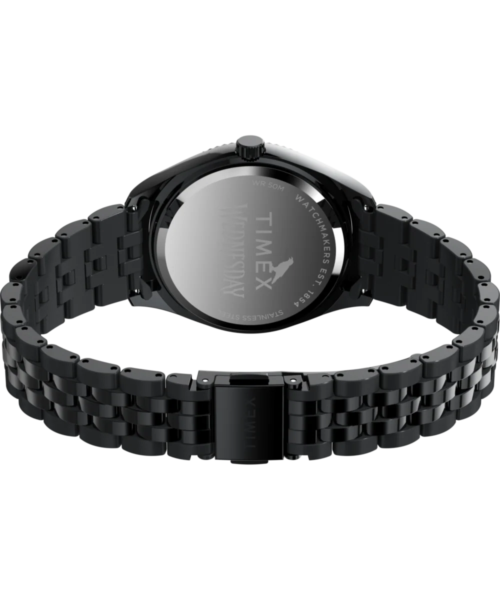 Timex x Wednesday Timex Legacy 36mm Stainless Steel Bracelet Watch - Image 5