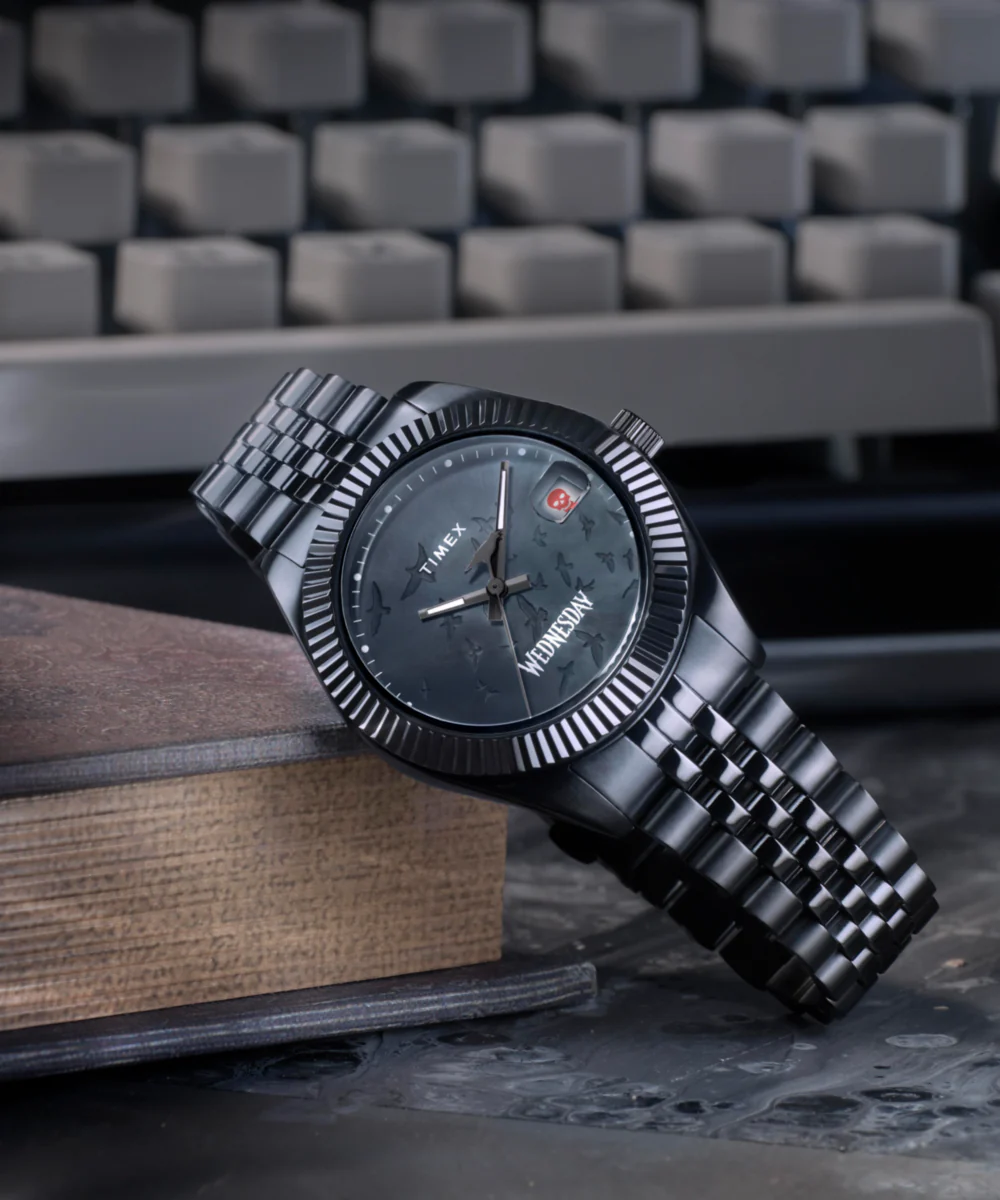 Timex x Wednesday Timex Legacy 36mm Stainless Steel Bracelet Watch - Image 6