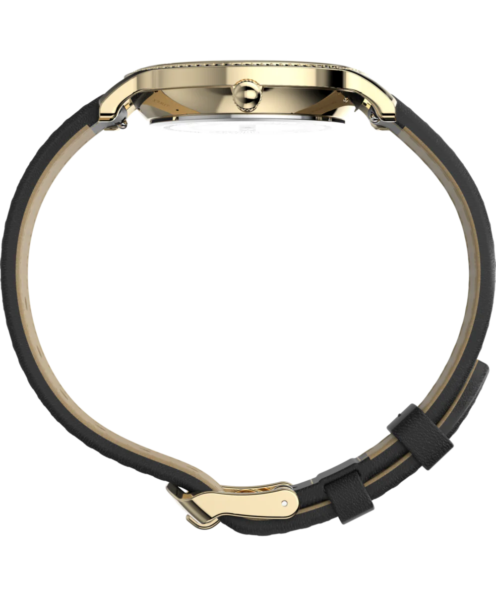 Transcend 34mm Leather Strap Watch - Image 2